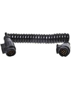 Spiraalkabel 3,5M 8 aderig met 2x stekker 13-polig PVC