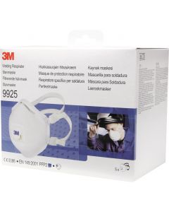 3M 9925S stofmasker FFP2 NR D met uitademventiel in kleinverpakking