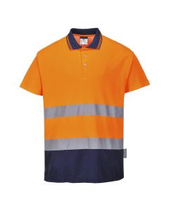 Tweekleuren Katoenen Comfort Polo
