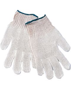 Rondgebreide polyester/katoen handschoen