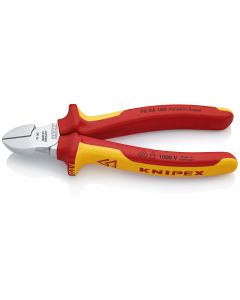 Knipex zijsnijtang verchr./comfort 160 mm VDE