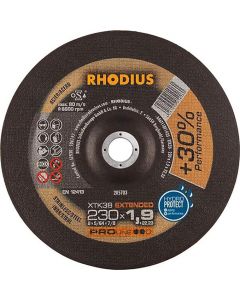 Rhodius Slijpschijven F42 XTK38 EXTENDED 230mm - HydroProtect