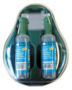 M-Safe wandhouder inclusief 2 M-Safe oogspoelflessen 500 ml