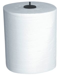 2-laags handdoekrol, wit