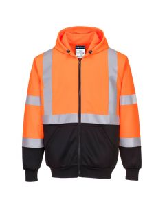 Hi-Vis Tweekleuren Hoody met rits