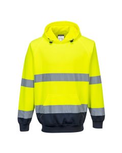 Tweekleurig sweatshirt met capuchon