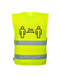 Hi-Vis Social Distance Vest 2m