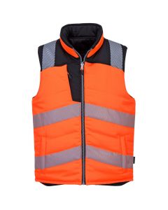 PW3 Hoge zichtbaarheid Bodywarmer, 2 zijde draagbaar.