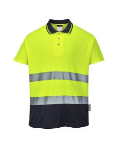 Tweekleuren Katoenen Comfort Polo