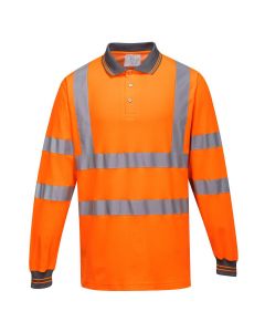 Comfort Polo lange mouw 