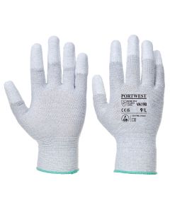 Antistatisch PU Vingertip handschoen voor uitgifteautomaten