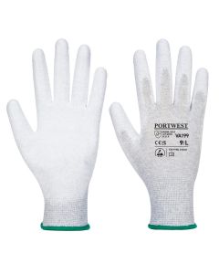 Antistatische PU Palm handschoen voor uitgifteautomaten