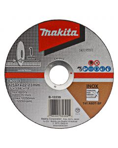 Makita doorslijpschijf RVS