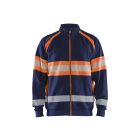 Sweatshirt met rits High vis