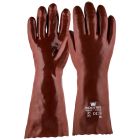 Handschoen PVC rood, 350 mm