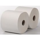 2-laags Maxirol poetsrol, 350 m x 25 cm, cellulose, wit