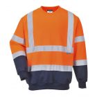 Tweekleuren Hi-Vis Sweatshirt