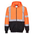 Hi-Vis Tweekleuren Hoody met rits