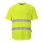 Hi-Vis Katoen Comfort Mesh Insert T-shirt S/S 