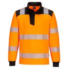 PW3 Hi-Vis Sweatshirt met 1/4 rits