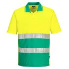 HiVis lichtgewicht contrast Poloshirt Korte Mouw 