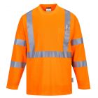 Hi-Vis T-shirt met lange mouwen en borstzak