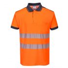 PW3 Hi-Vis Poloshirt Korte Mouw 